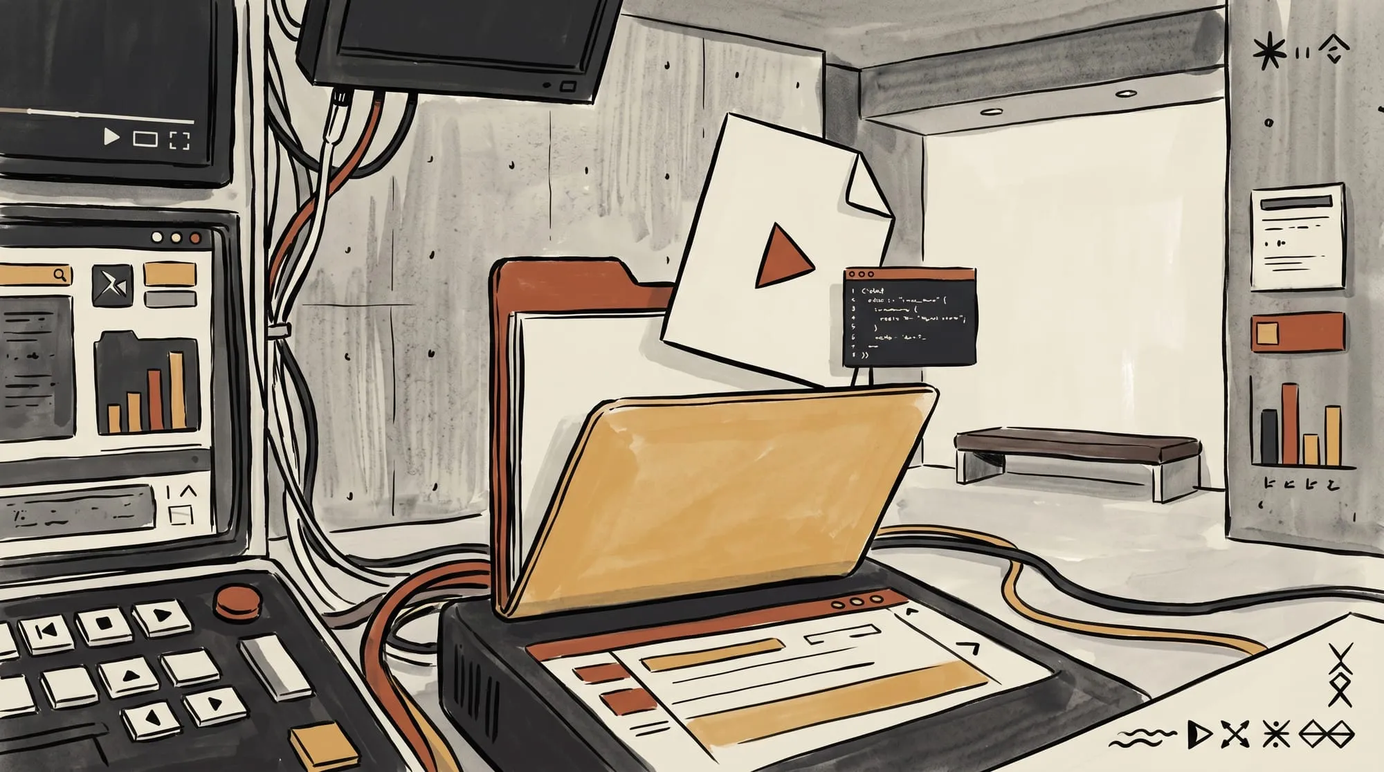 Shopify admin Files page interface displaying video asset storage links