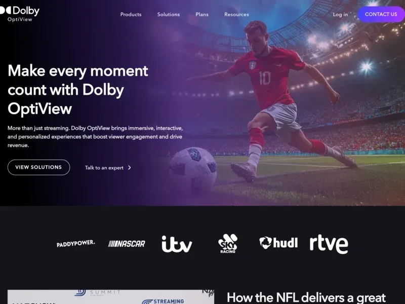 THEOplayer homepage