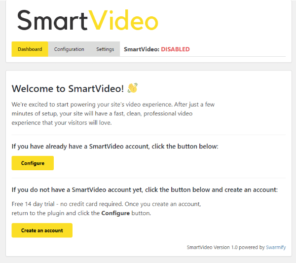 Say hello to the SmartVideo plugin for WordPress 🎉