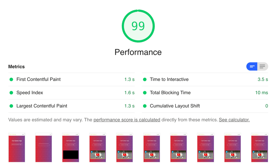 Framehole: PageSpeed 6.0 loophole for easy perfect score