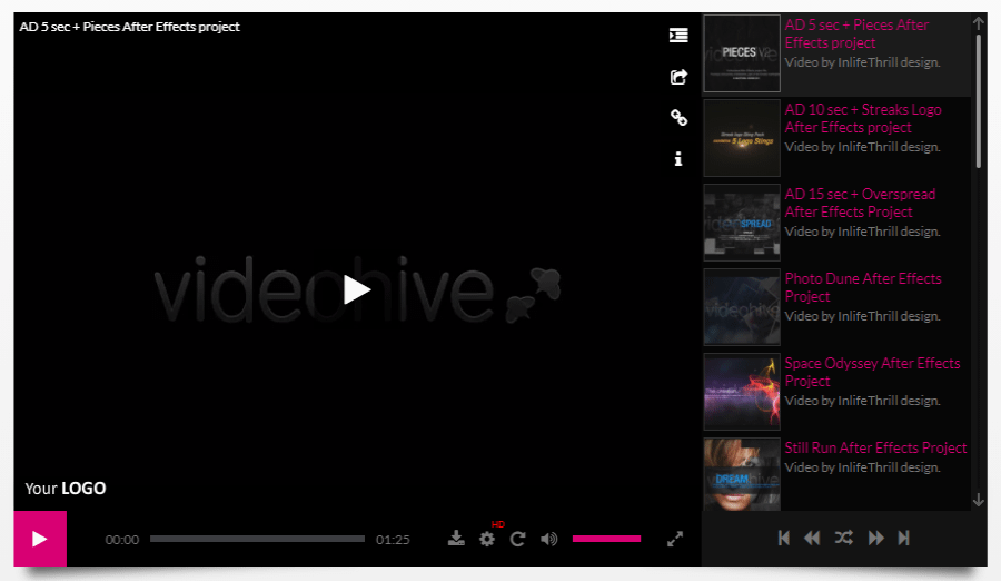 Elite Video Player WordPress video plugin page