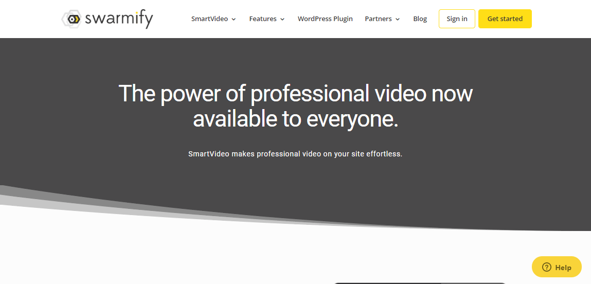 Professional video on your site is effortless with Swarmify