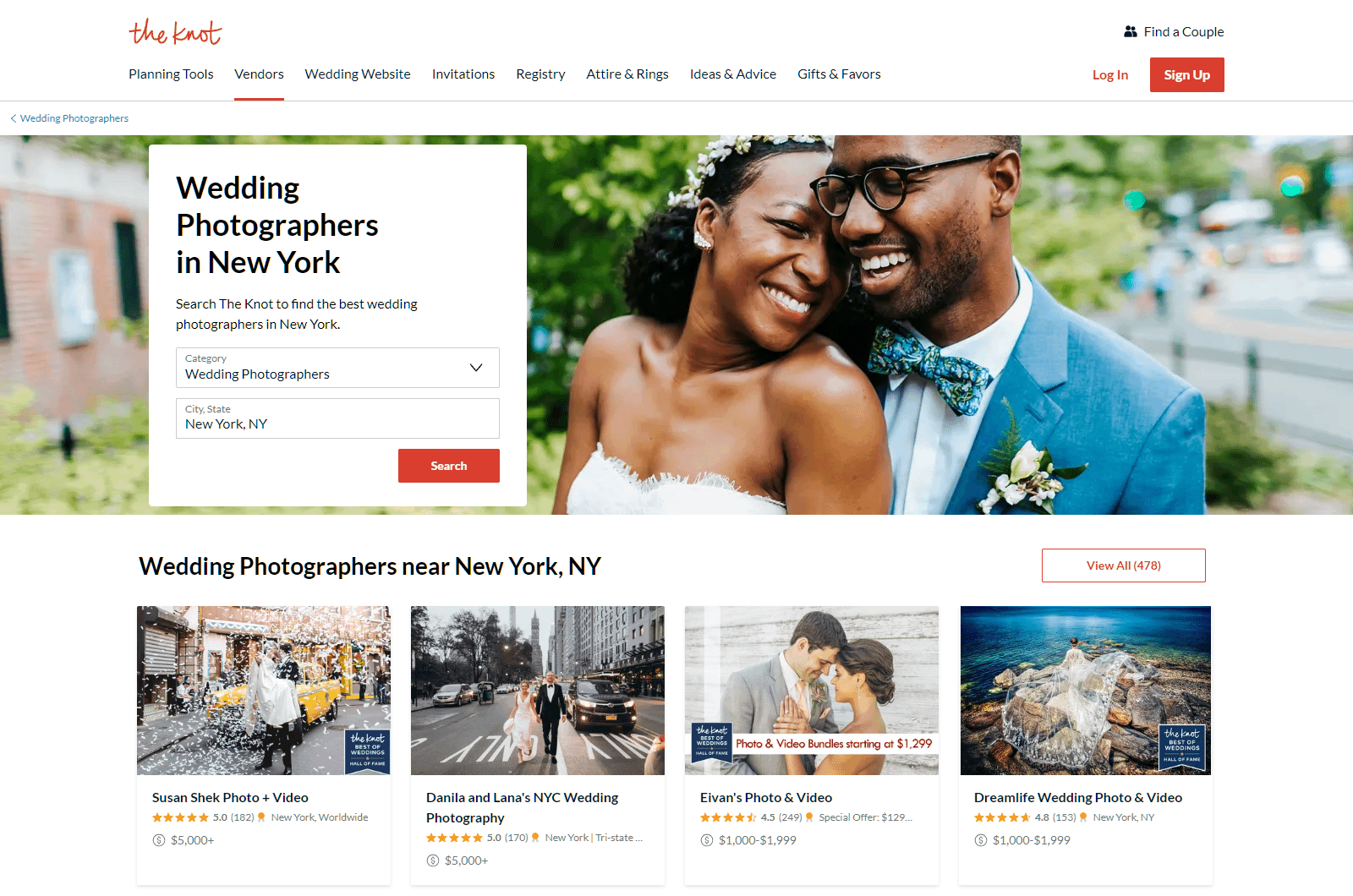 screenshot of the knot website