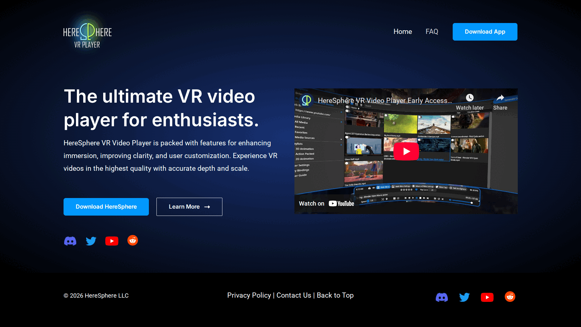 HereSphere VR video player interface