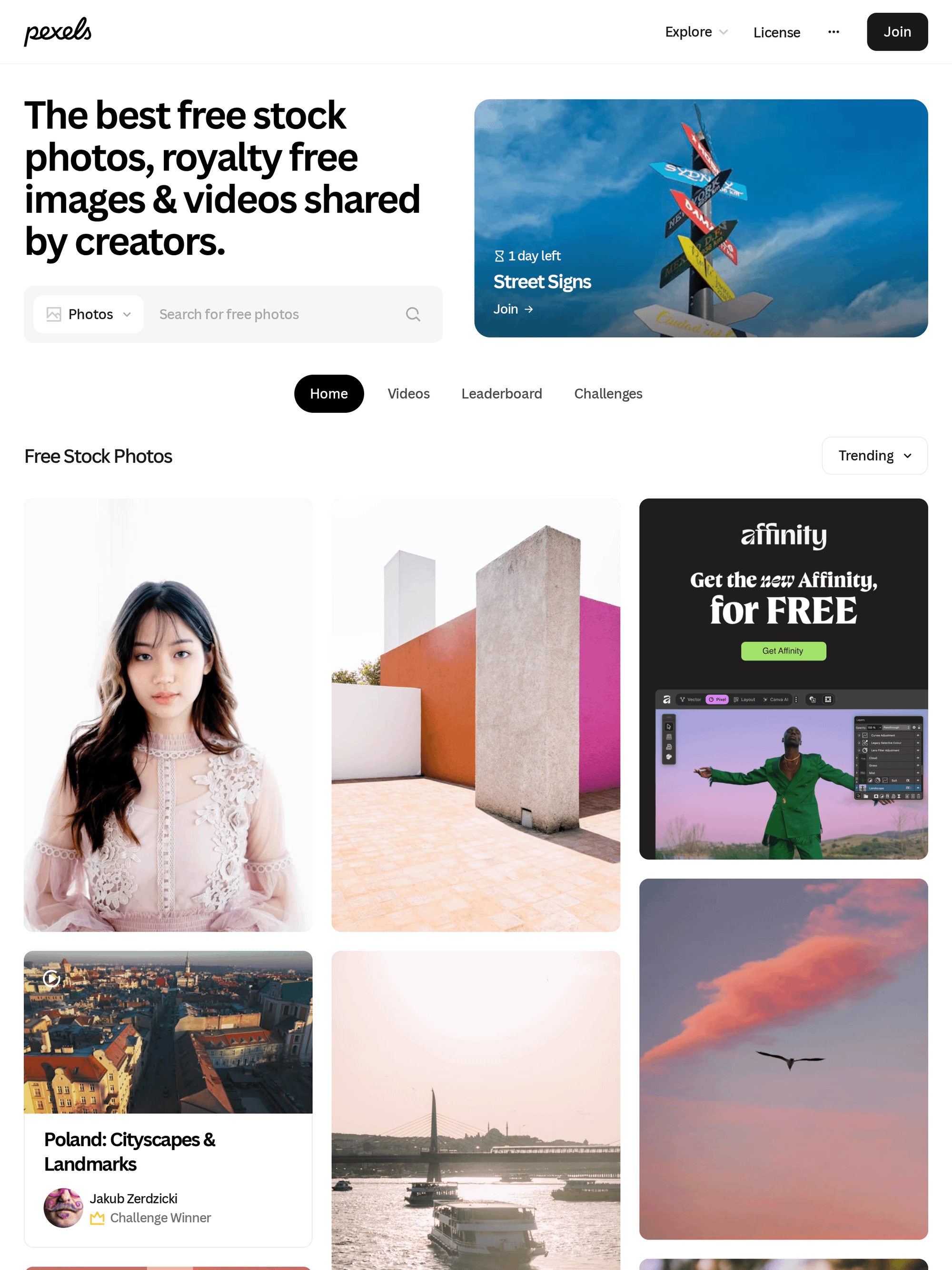 Pexels free stock video homepage