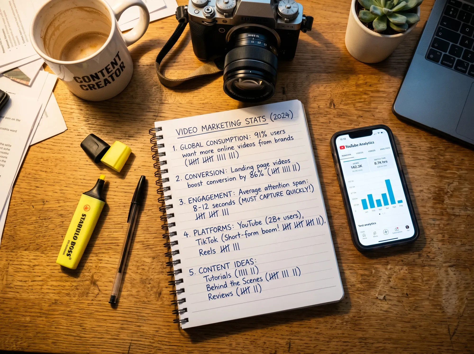 Colorful letter tiles spelling out Marketing on a blue background