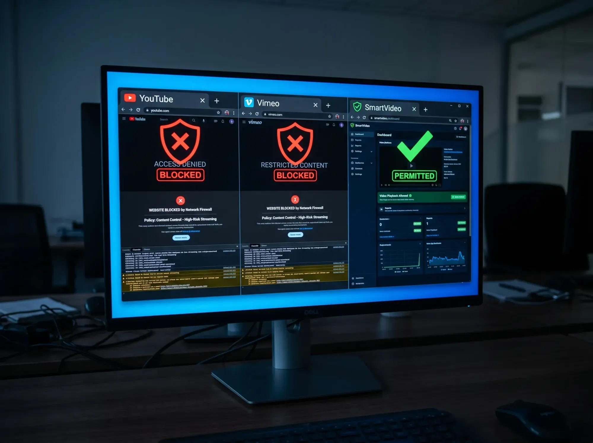 Stock market graph on a tablet