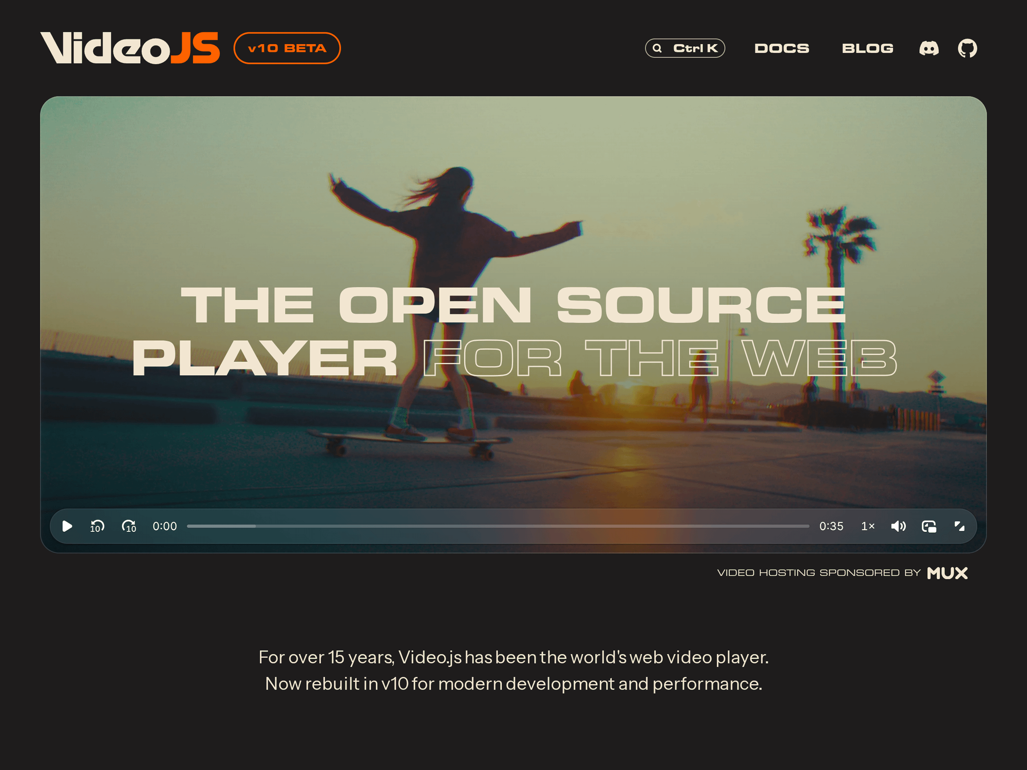 Video.js project homepage