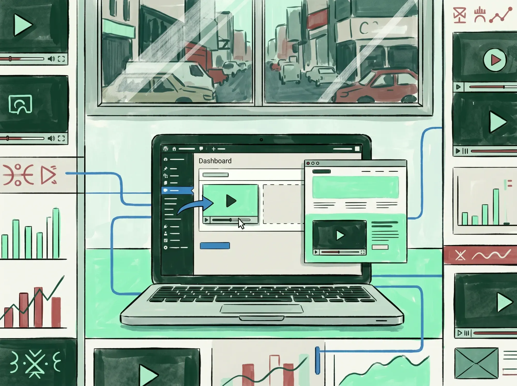 SmartVideo module in Bricks Builder with video URL and playback settings