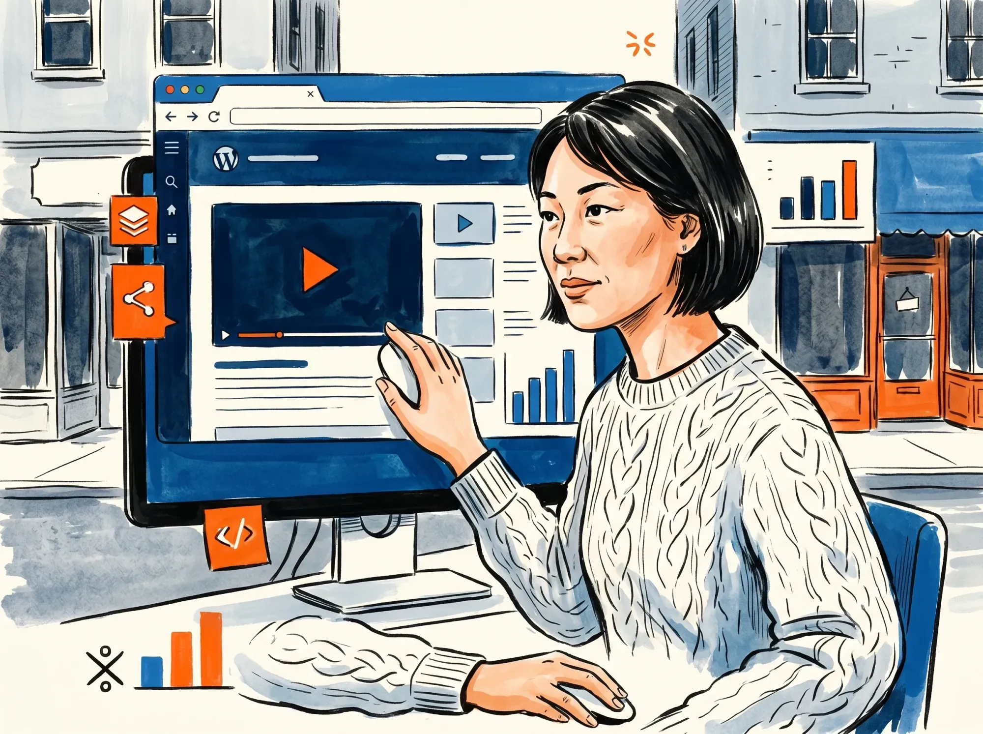 Data analytics dashboard for monitoring website video content
