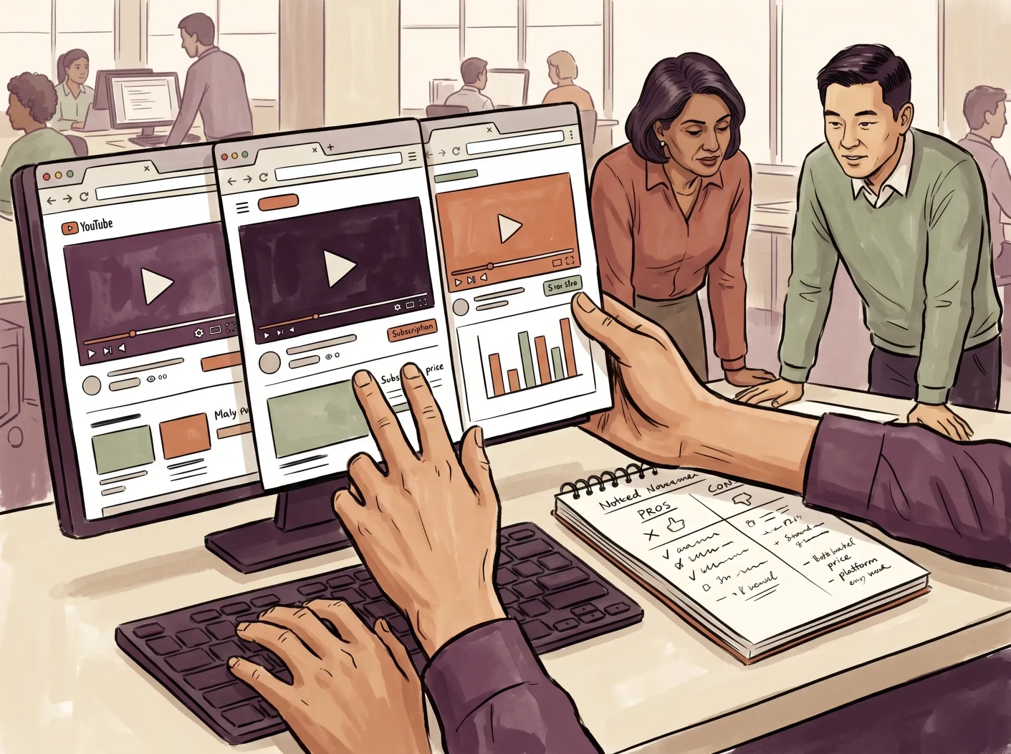 Video streaming and playback interface