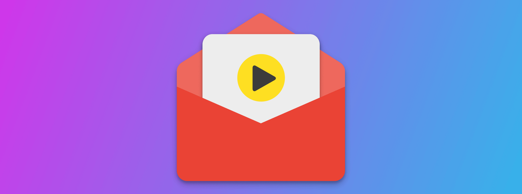 a video embedded into an email